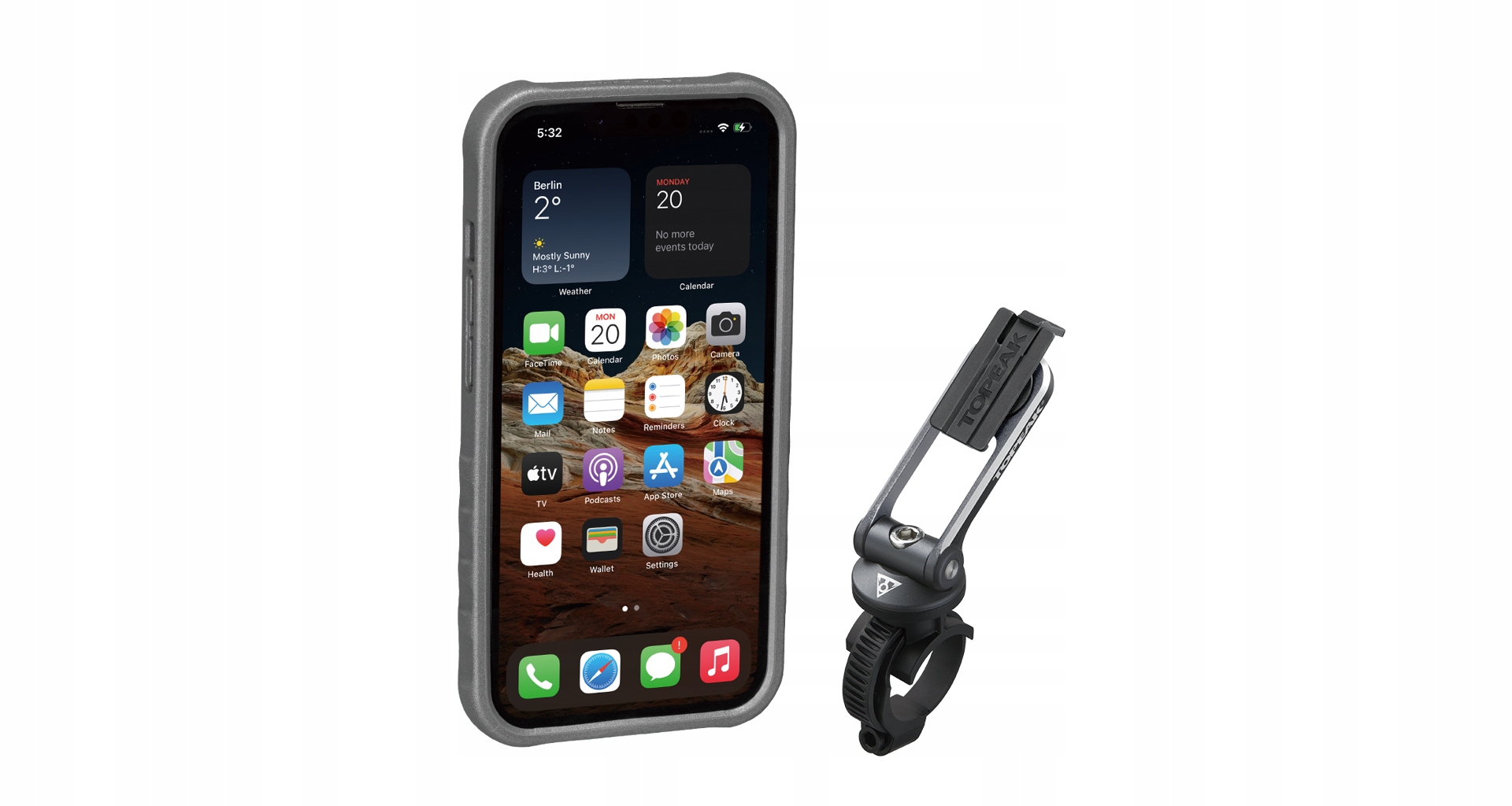 Topeak Obal Ridecase Pro Iphone 13 černá/šedá