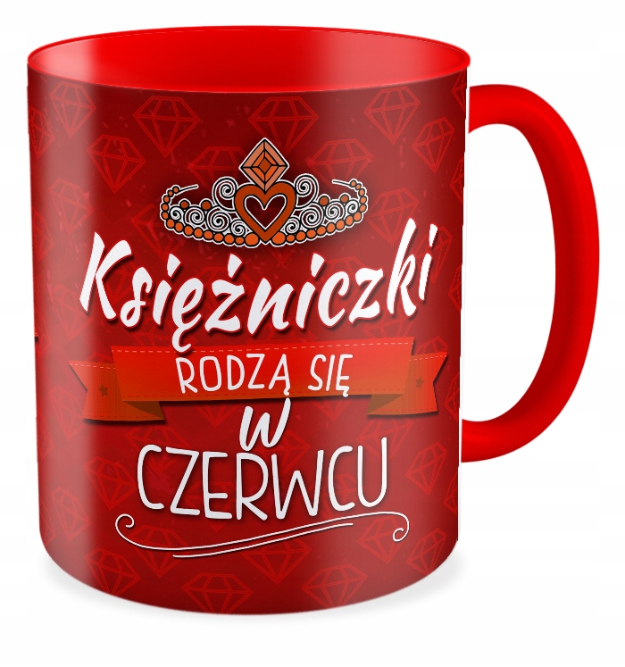 

Kubek czerwony Urodziny Księżniczki Rodzą Się