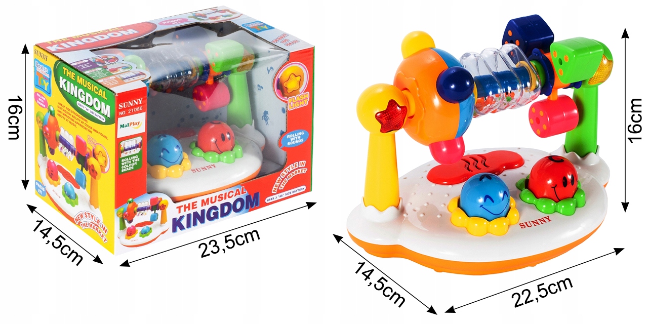 INTERAKTIVNÍ RATTLE MUSICAL KINGDOM SOUNDS Hrdina žádný