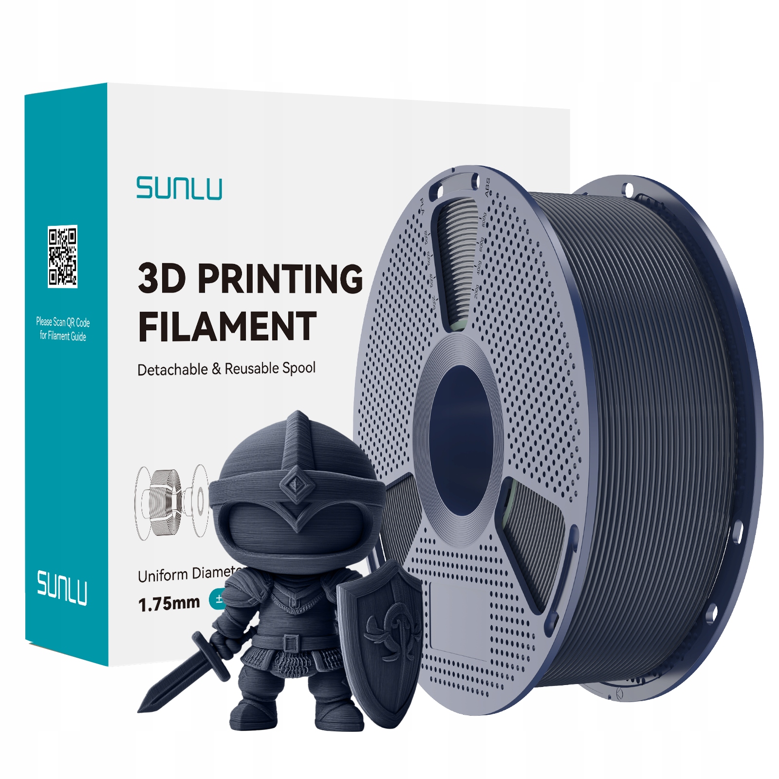 Filament PLA Sunlu 1,75 mm 1000 g niebieski