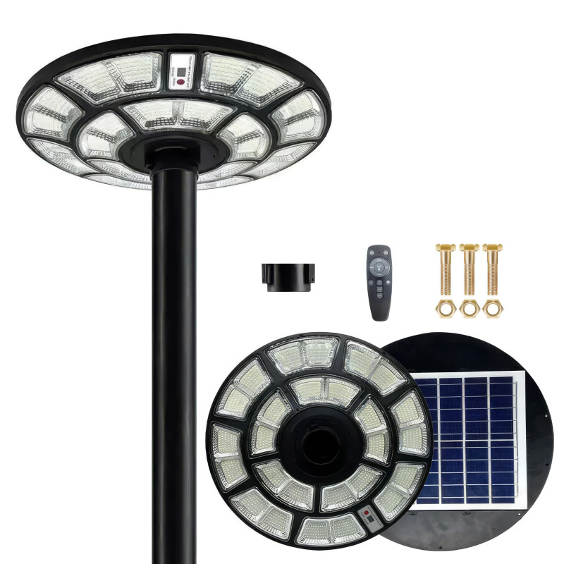 Solární Lampa Led 3000W Zahradní Pouliční Lampa Ufo Senzor Pohybu Pilot