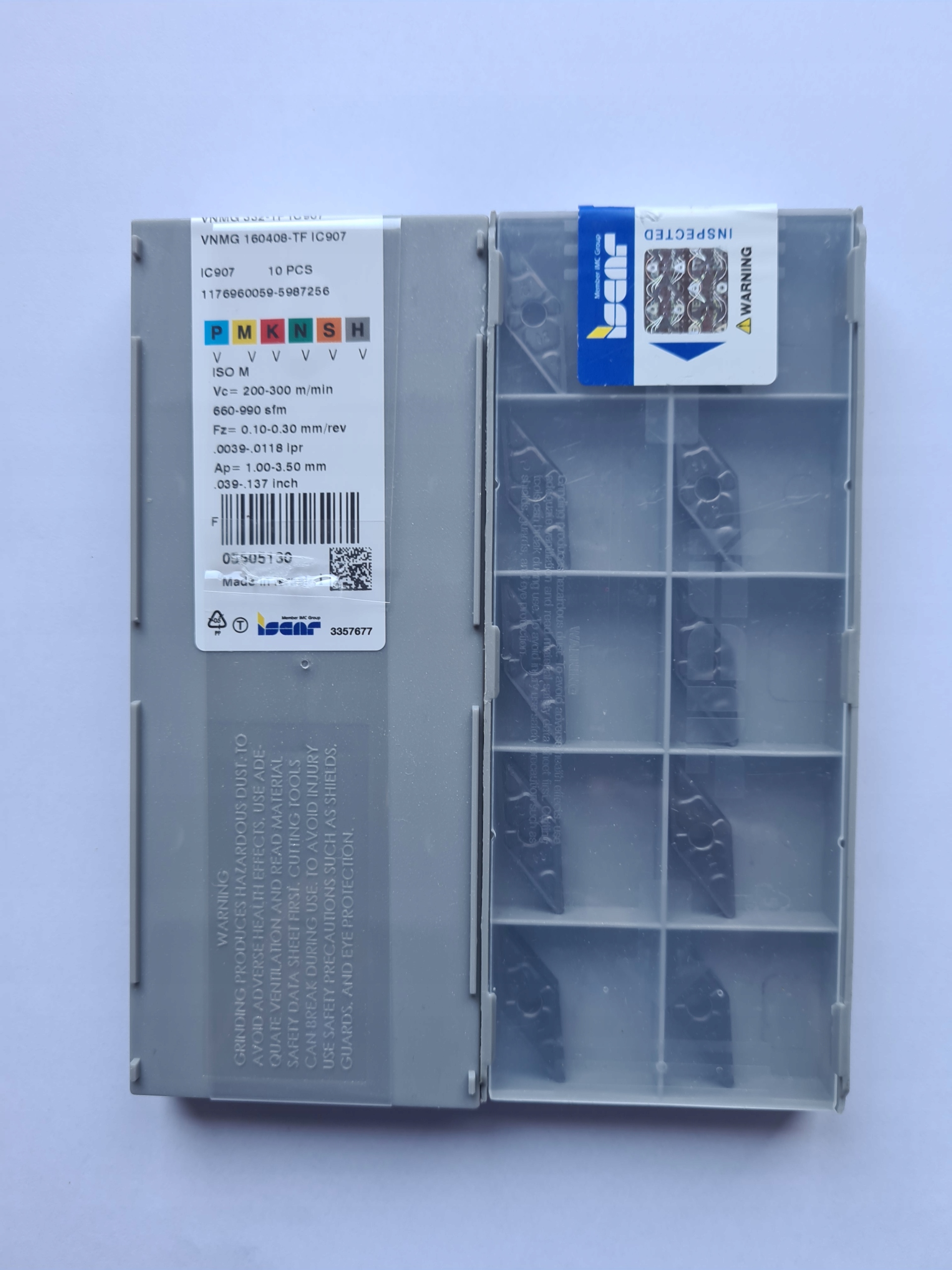 PŁYTKI VNMG 160408 TF IC907 ISCAR
