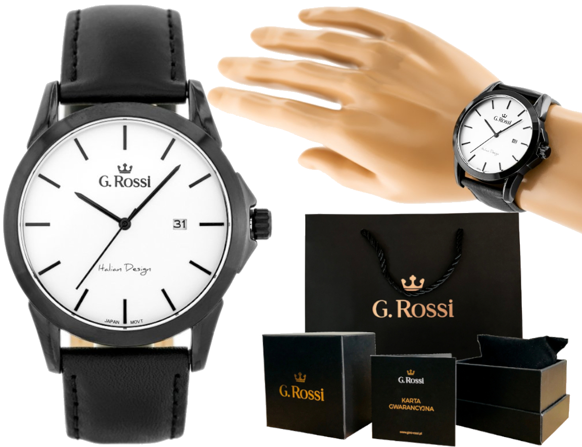 

Modny Zegarek Męski Analogowy Na Skórzanym Pasku