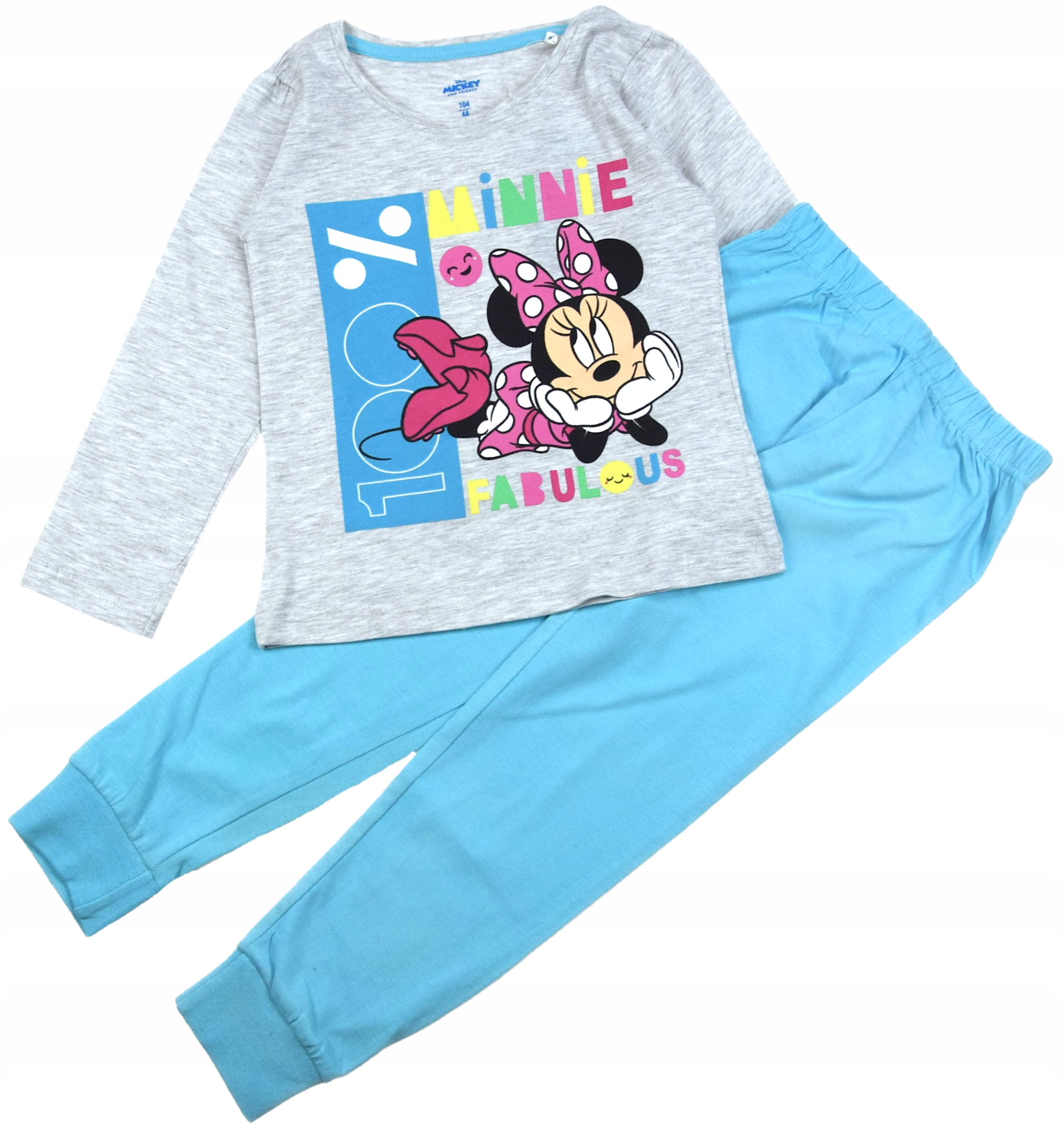 

Piżama Piżamka Myszka Minnie Mickey Niebieska 122