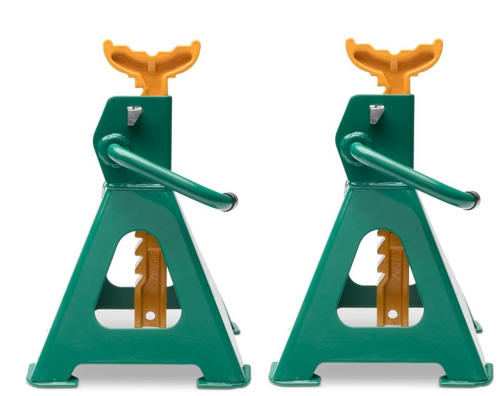 2x KOBYŁKI 2T PODSTAWKI SAMOCHODOWE PODPORY Z BLOKADĄ PIN REGULOWANE SATA Marka SATA