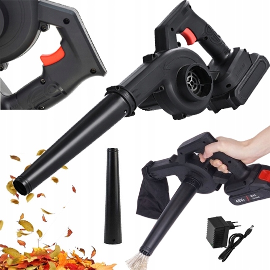 Dmuchawa Do Liści Odkurzacz Akumulatorowa Ogrodowa Mocna 2W1 48V Bezprzewod