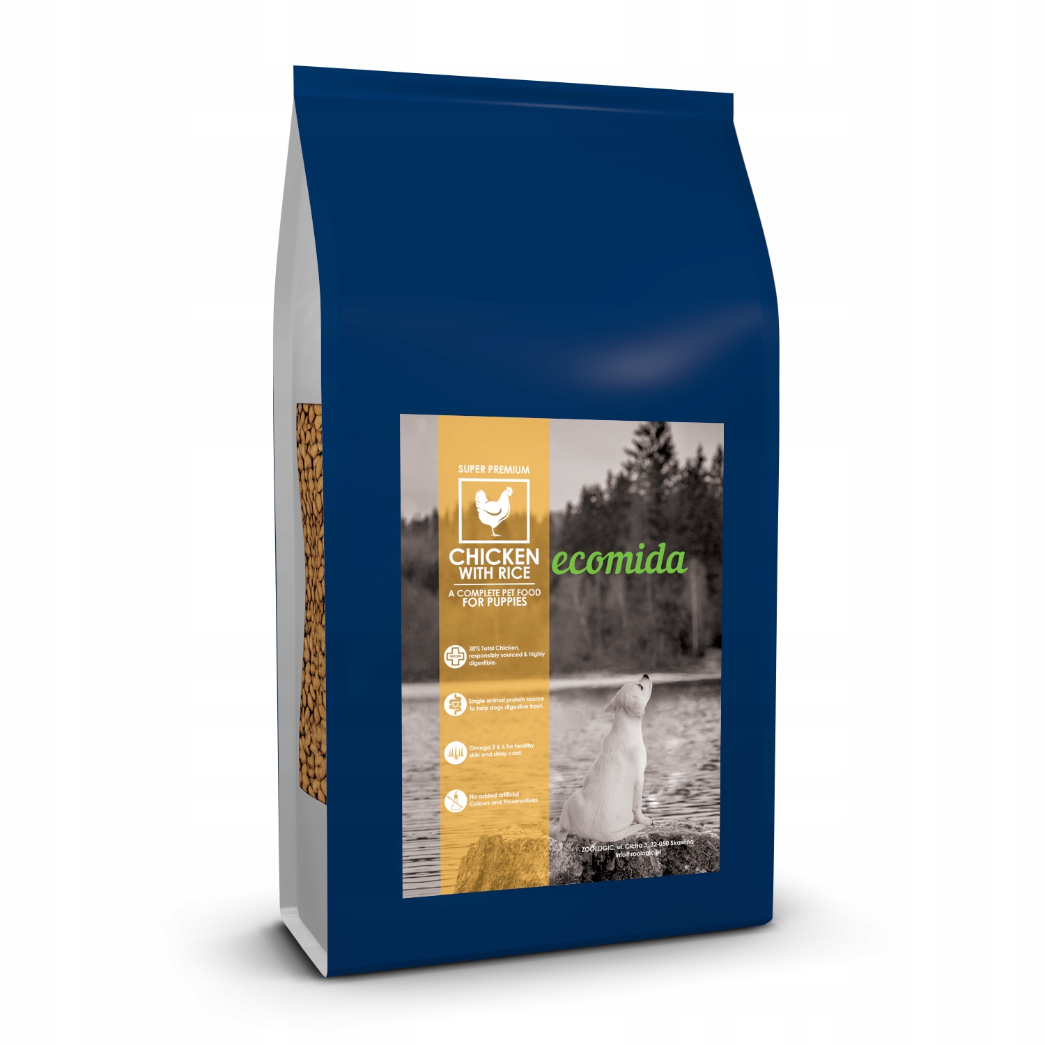 Levně Ecomida Premium Puppy Kuřecí rýže 10 kg suché krmivo pro štěňata