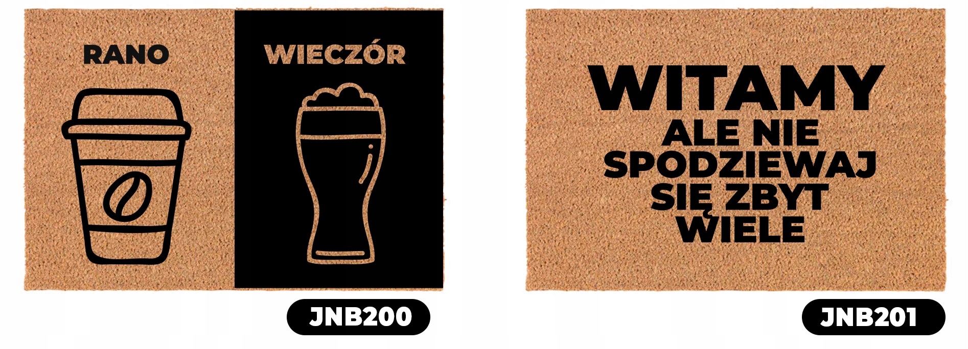 Wycieraczka Pod Drzwi do domu Śmieszne WZORY 40x60 Długość 40 cm