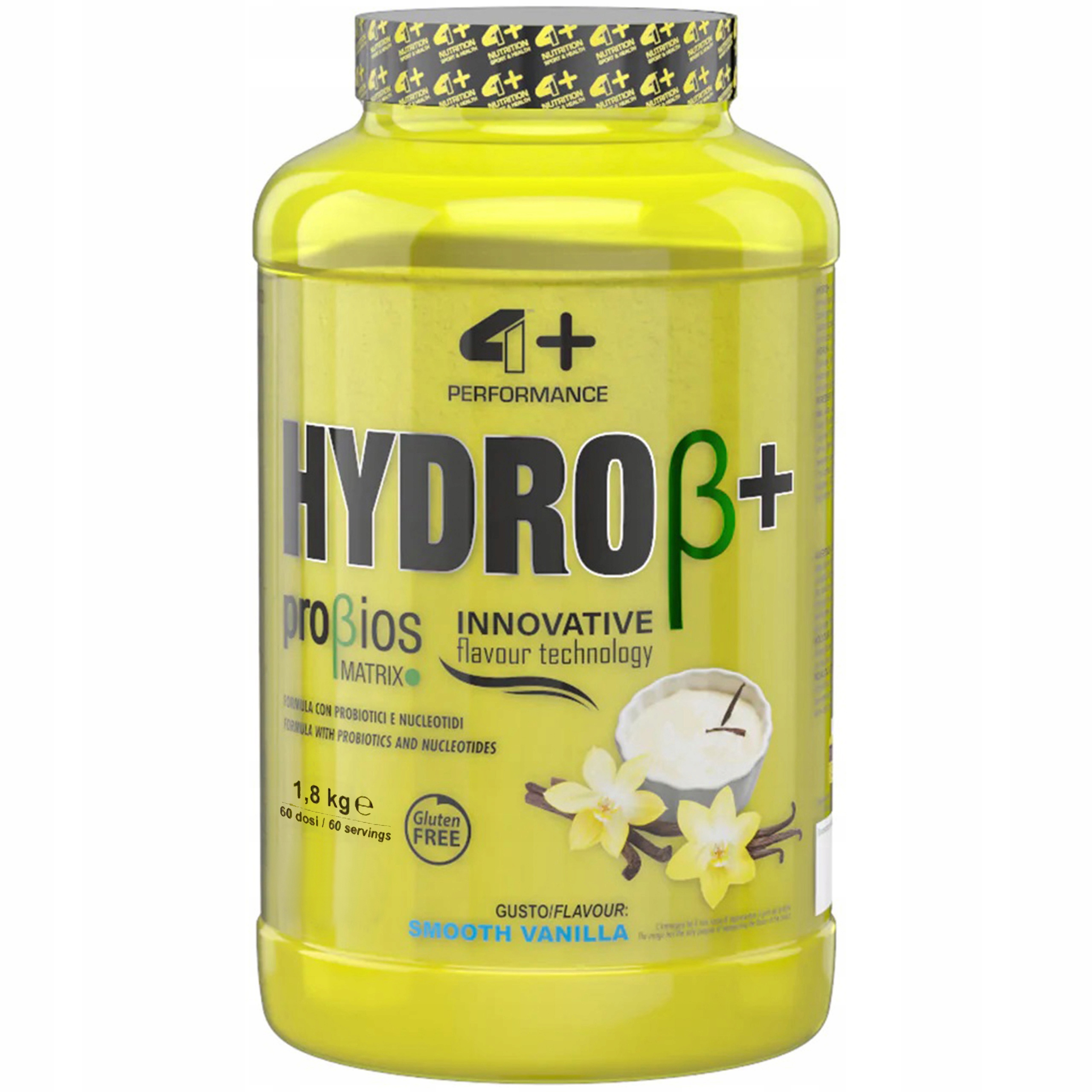Hydrolyzát bílkovin Wph 4+ Nutrition Hydro+ 1800 g Vanilka bez laktózy
