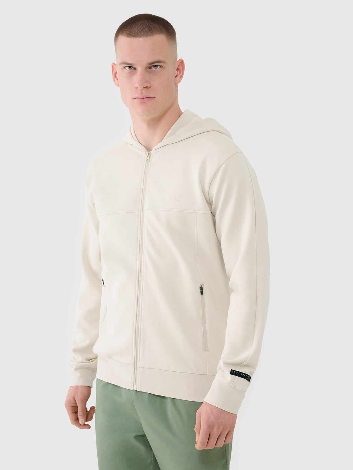 Pánská Mikina 4F Sportovní Rozepínací S Kapucí M M1537 SS25