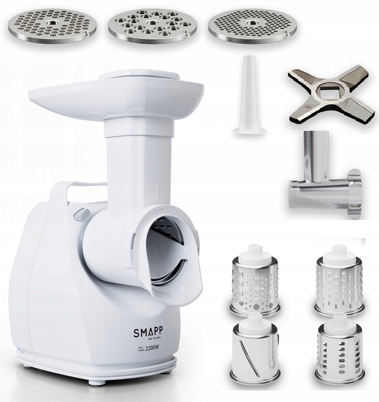Maszynka Do Mielenia Mięsa Smapp Z Szatkownica 2200W Mocna