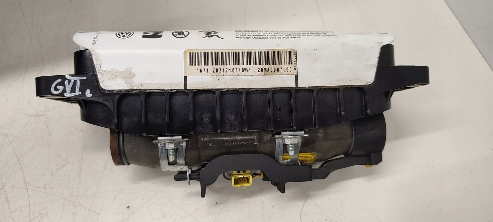 dashboard console airbags tension belts original VW Golf VI 1,2 TSI