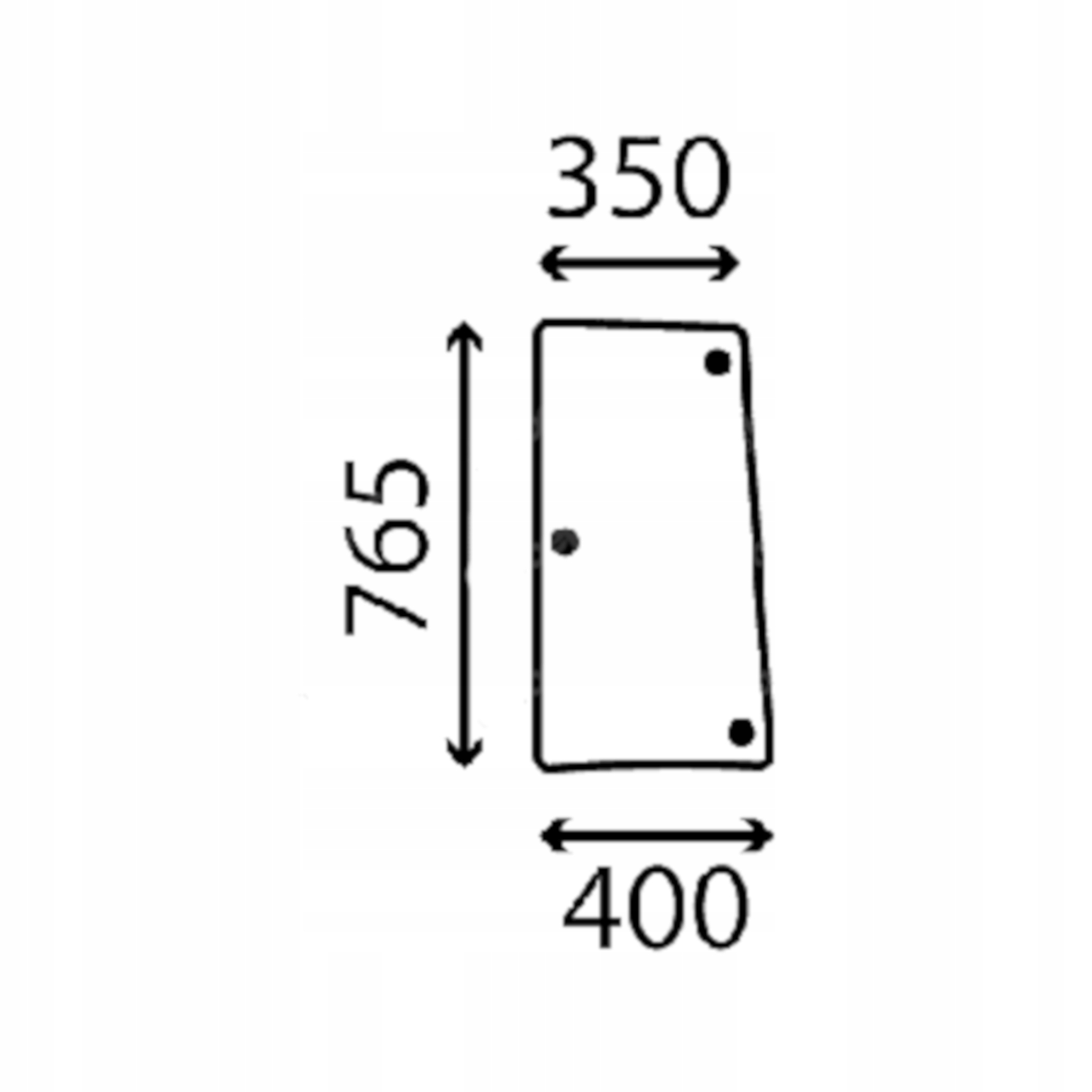 Landini boční otevírací sklo 3677077M1