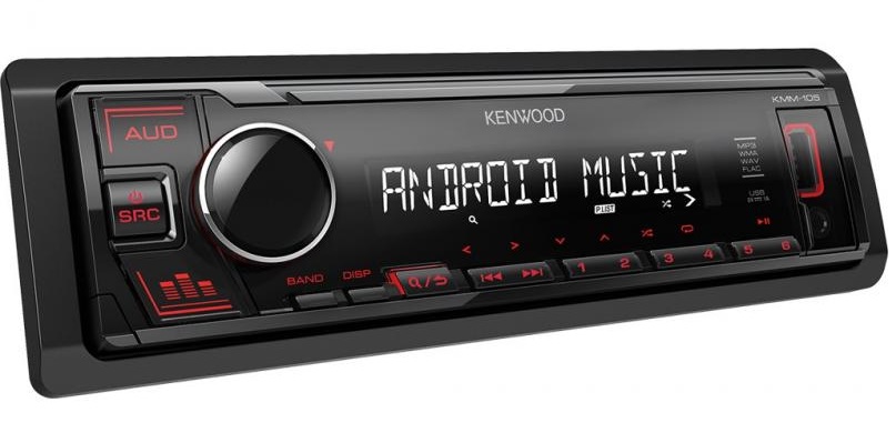 Autorádio Aux Usb MP3 Wma Flac 4x50W Kenwood KMM-105RY