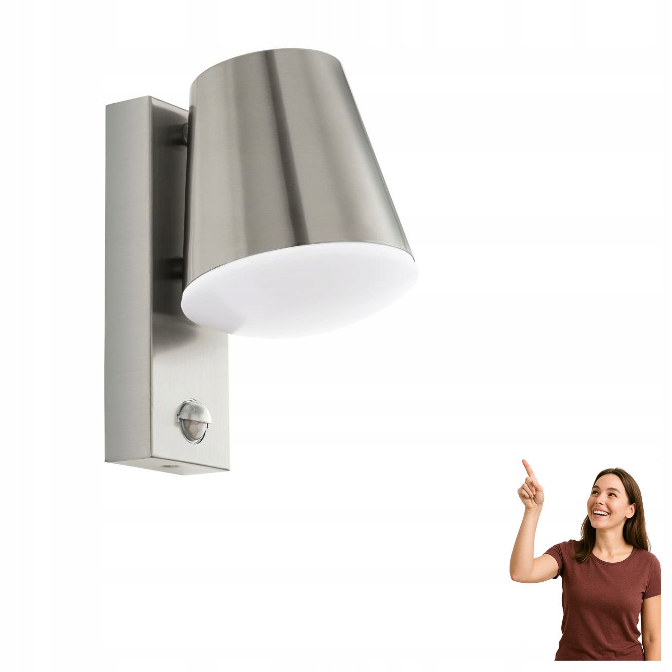 Venkovní nástěnné svítidlo s čidlem Caldiero 97453 Eglo