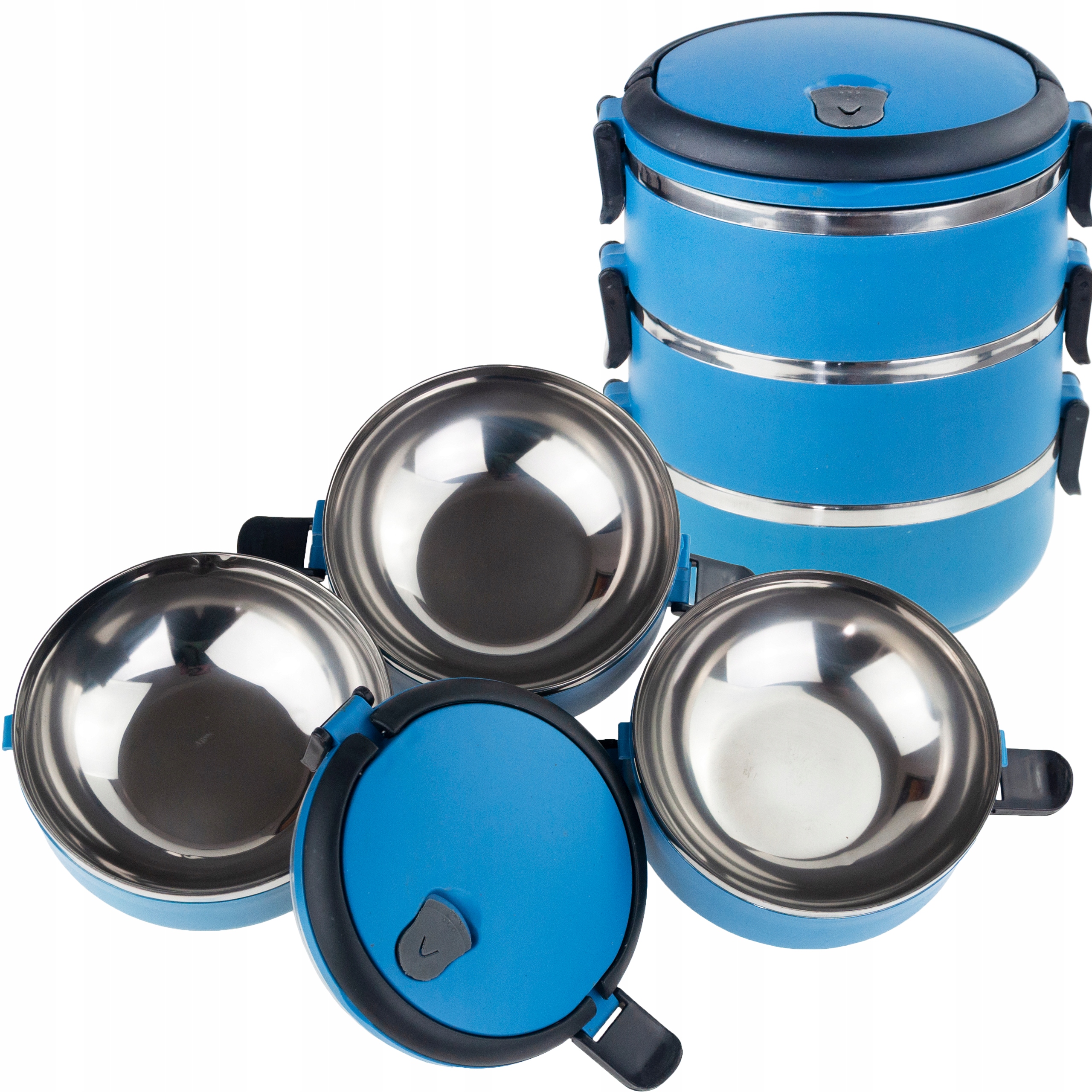 

Pojemnik Żywność Menażka Obiadowy Lunch Box 3 czes