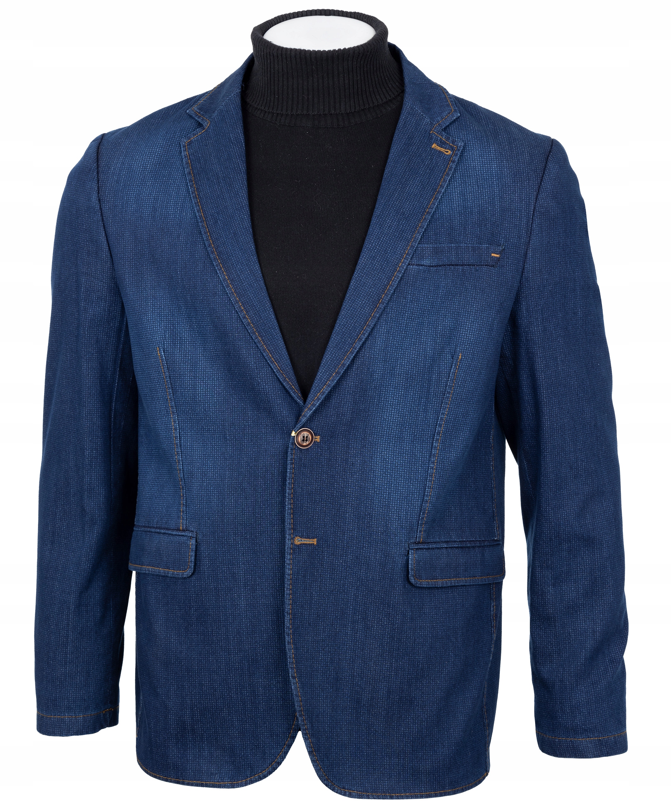 Marynarka męska, jeans, Palmiro Rossi, 54 dżinsowa