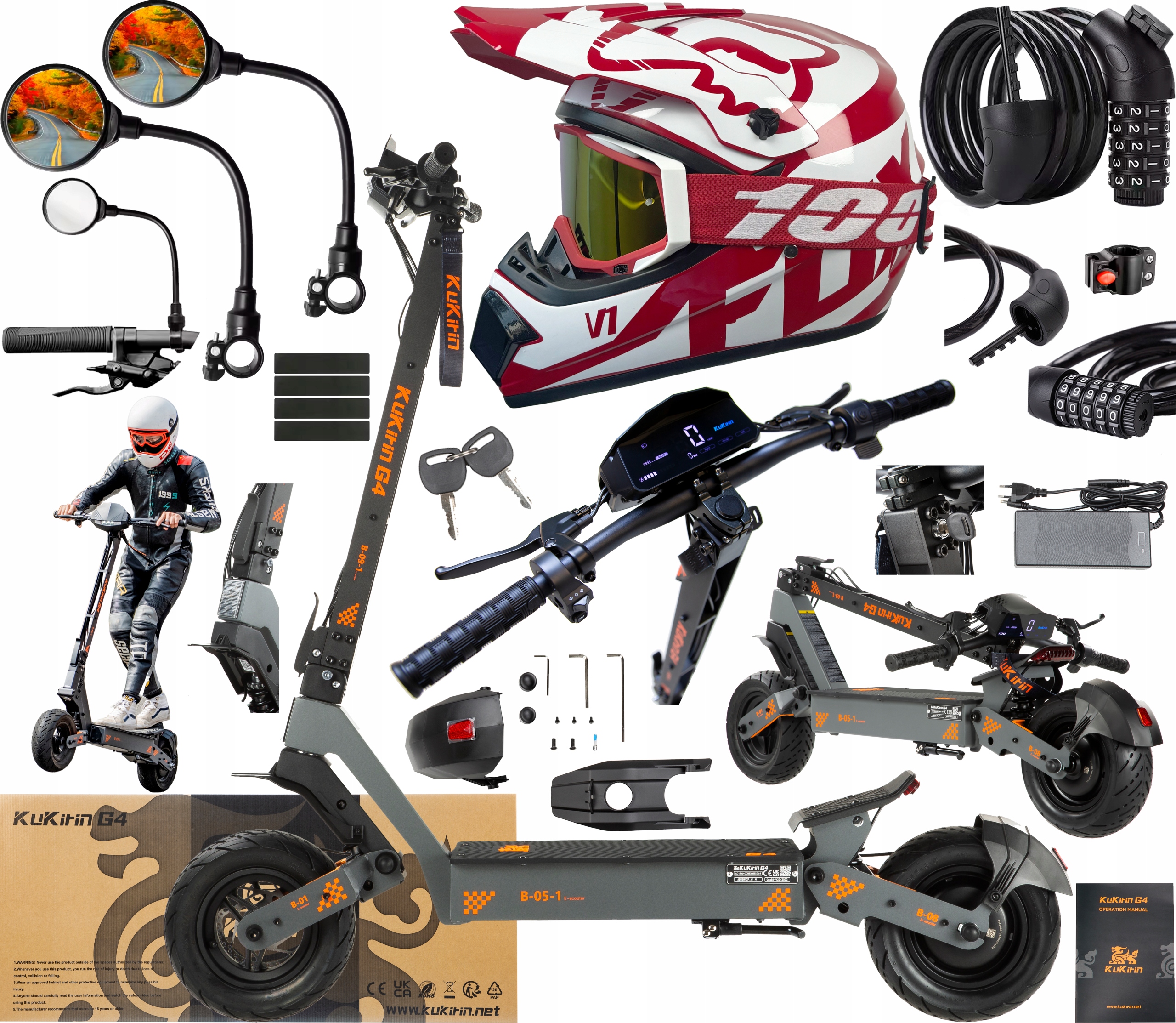 2026 Kukirin G4 Pojazdy elektryczne 2000W 70KM/H 60V 20AH 75KM 11" +Prezent