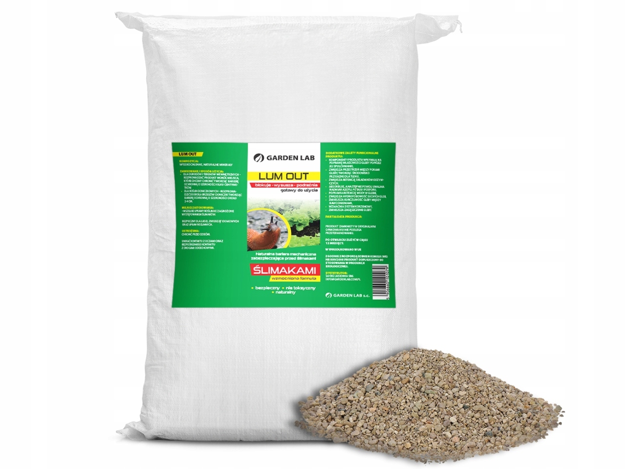 Lum out na slimáky 10 l přírodní bariéra,
