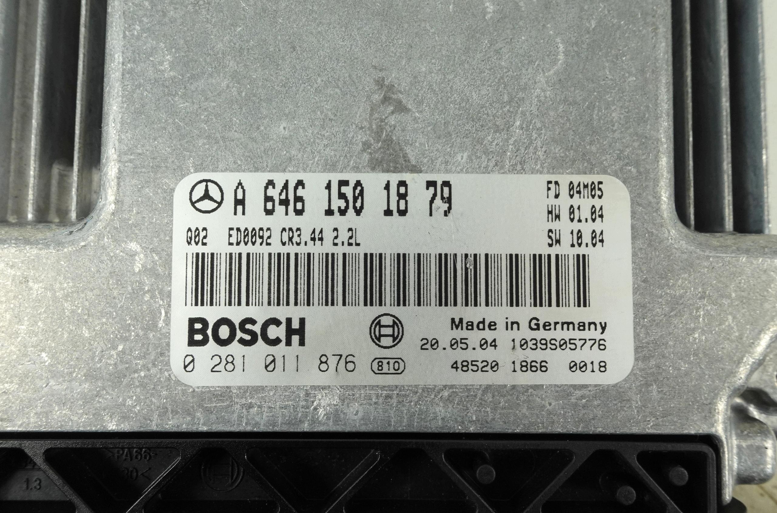 computer of the engine MERCEDES E class W211 2.2 CDI A6461501879 0281011876