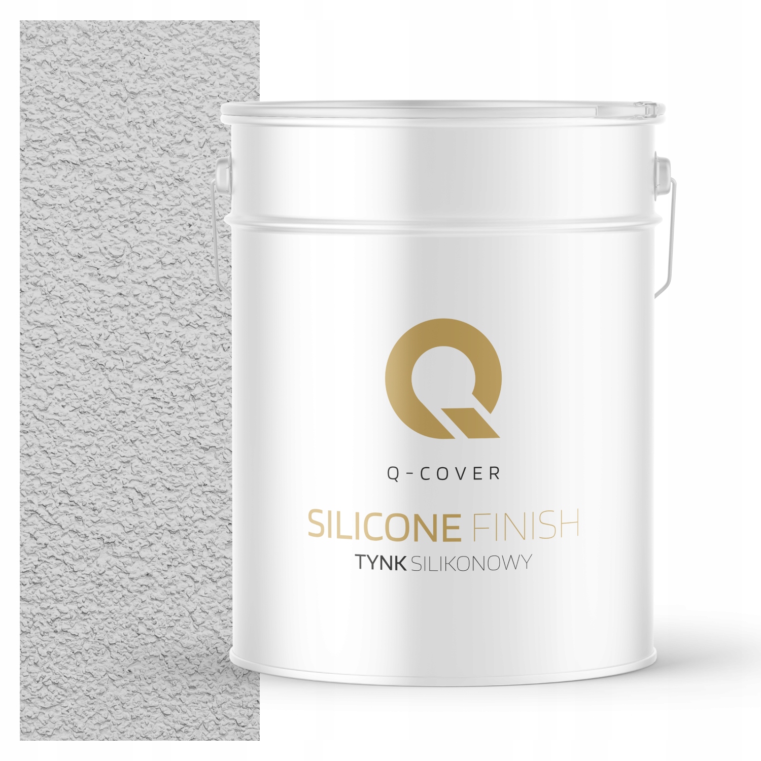 Silikonová Fasádní Omítka Bílá Zlomená Šedá 15 Kg Granulace 3.0 mm F251