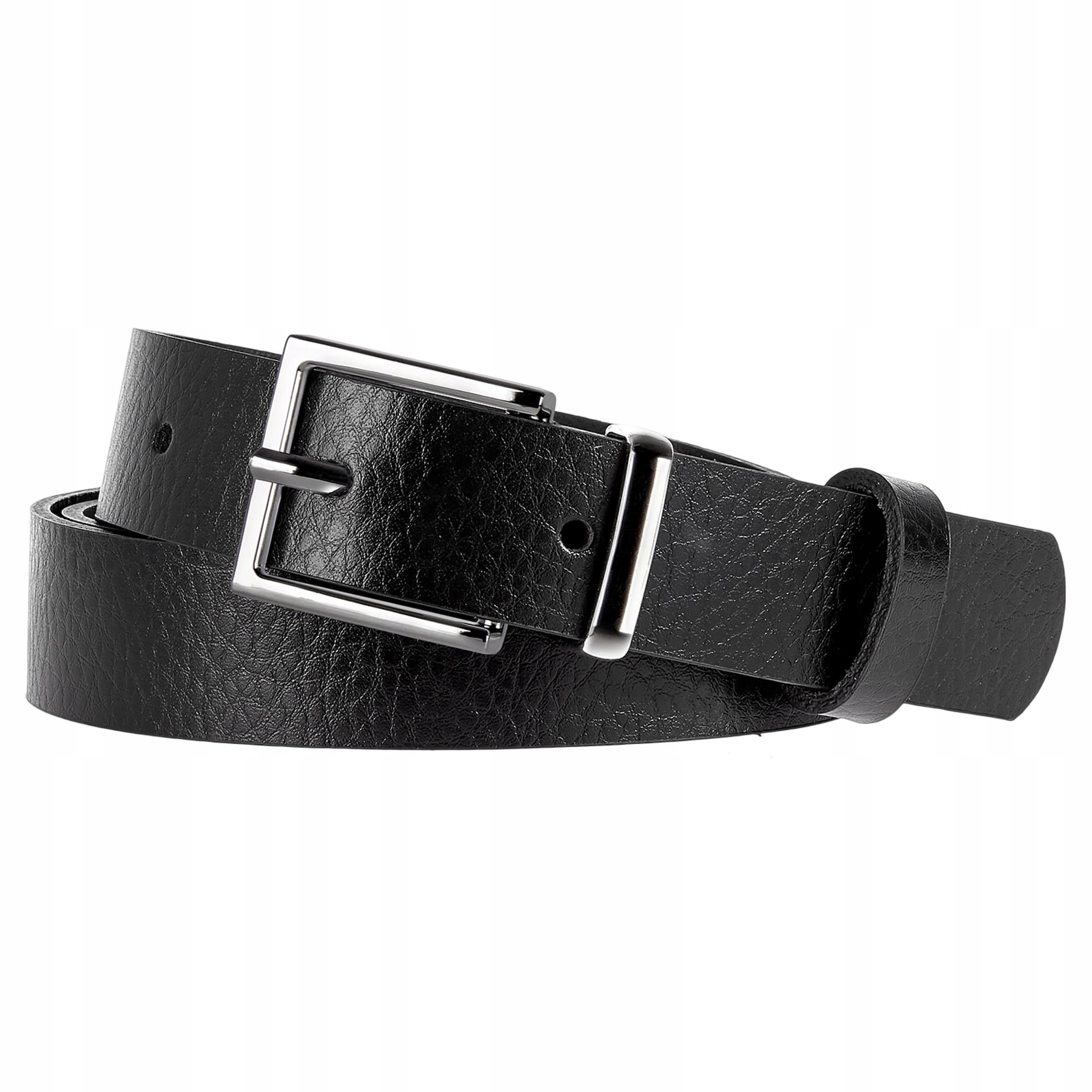 Pasek Damski Skórzany Skóra Naturalna licowa czarny Wojas 100 cm