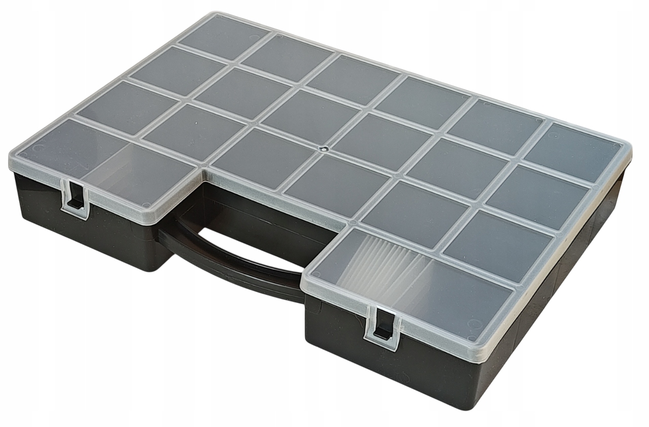 Organizer Z Przegródkami Pojemnik Dwustronny 355x255x55mm Przegródki