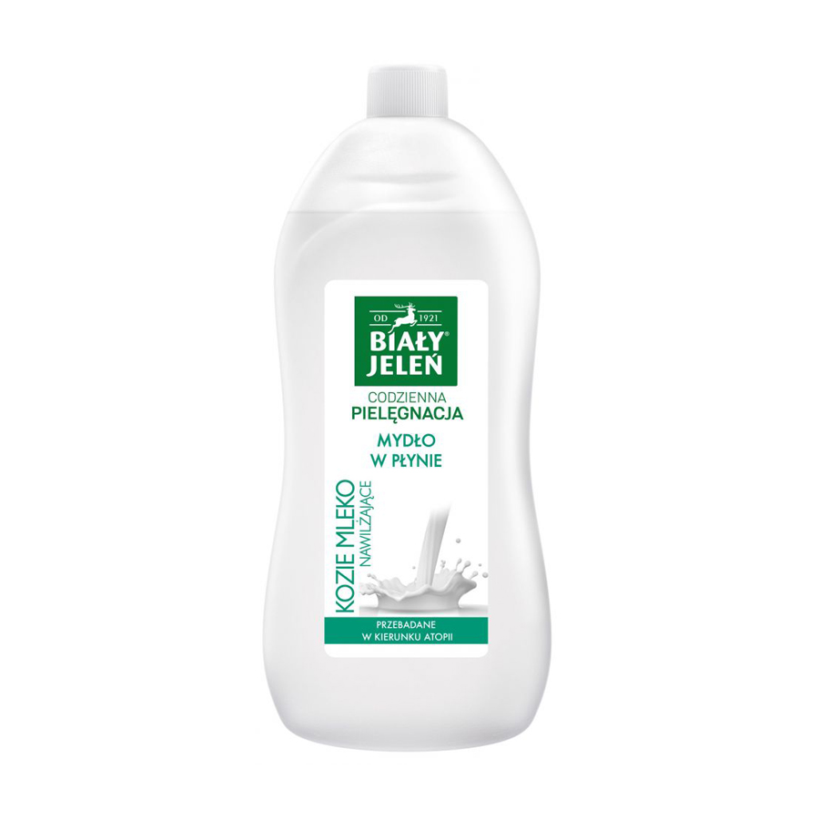 

Mydło Biały Jeleń W Płynie Zapas Kozie Mleko 1L