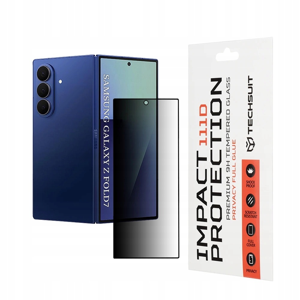 Techsuit 111D szkło (na wyświetlacz) Samsung Galaxy Z Fold7 czarne