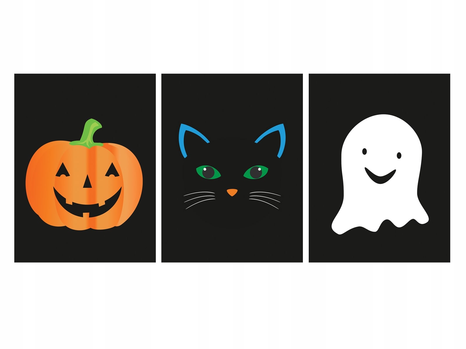 

Etykiety na wódkę Duszek Kot Dynia 9szt Halloween