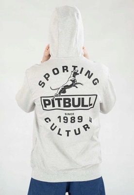 Mikina Pit Bull S Kapucí Physical Culture šedá