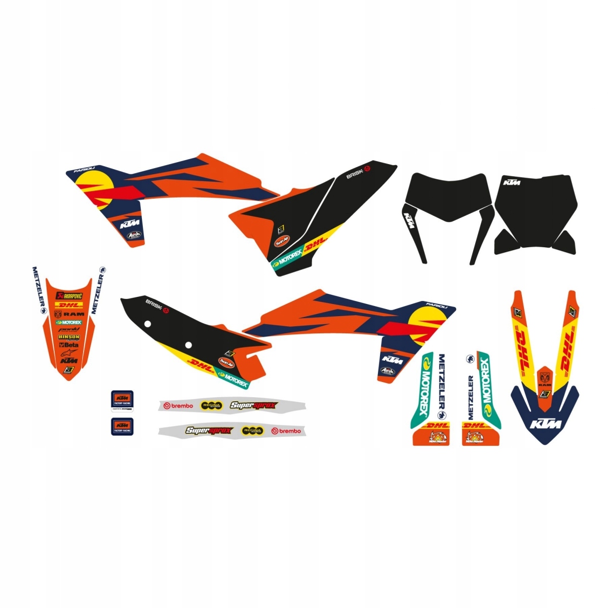 Blackbird Sada Nálepiek (polepov) Ktm Sx/sx-f 25 Factory 23
