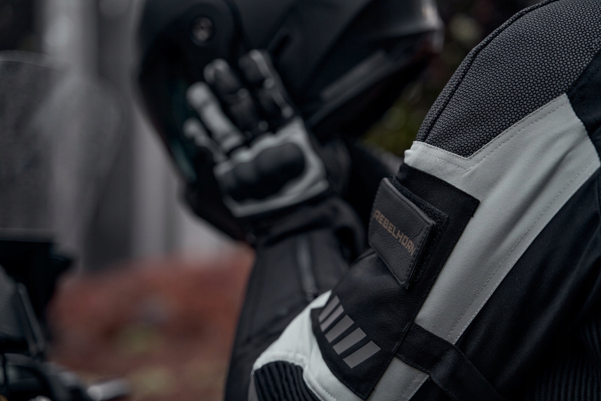 KURTKA MOTOCYKLOWA MĘSKA TEKSTYLNA WODOODPORNA Model PATROL-TJ