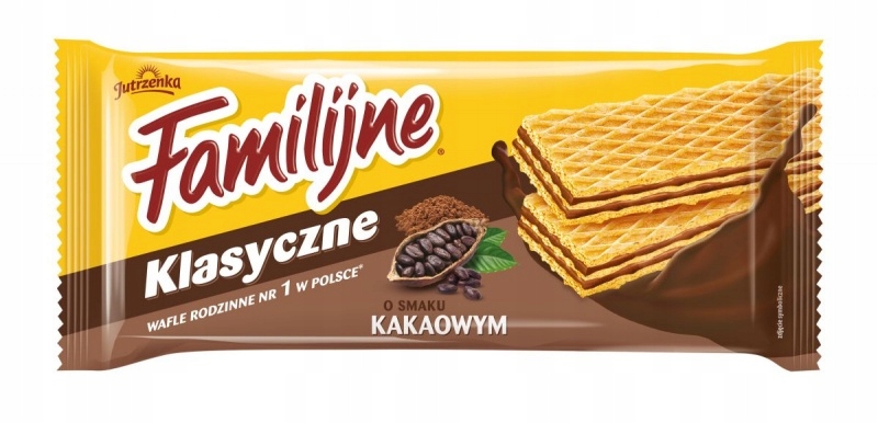 Wafle Familijne Jutrzenka 180 g kakaowe 24szt