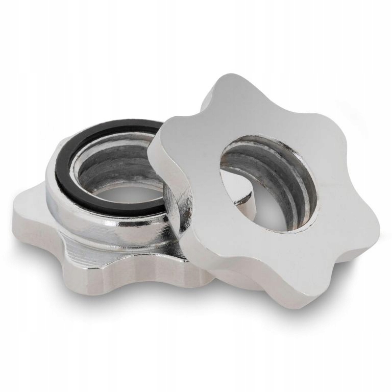 Maxxiva Zakřivená obouruční Ez tyč, 130 cm, stříbrná