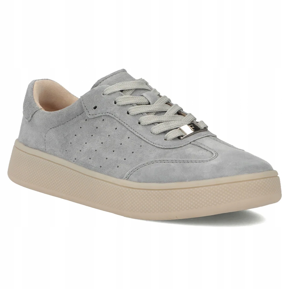 Skórzane damskie sneakersy na platformie Filippo lekkie r.38