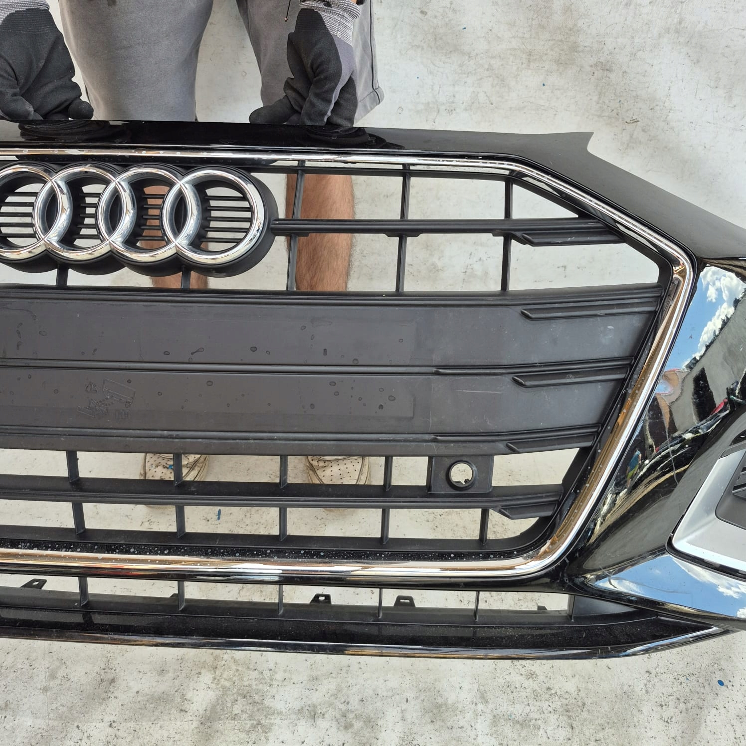 AUDI A4 B9 8W0 LIFT 19- bumper front front 4XPDC grill grid