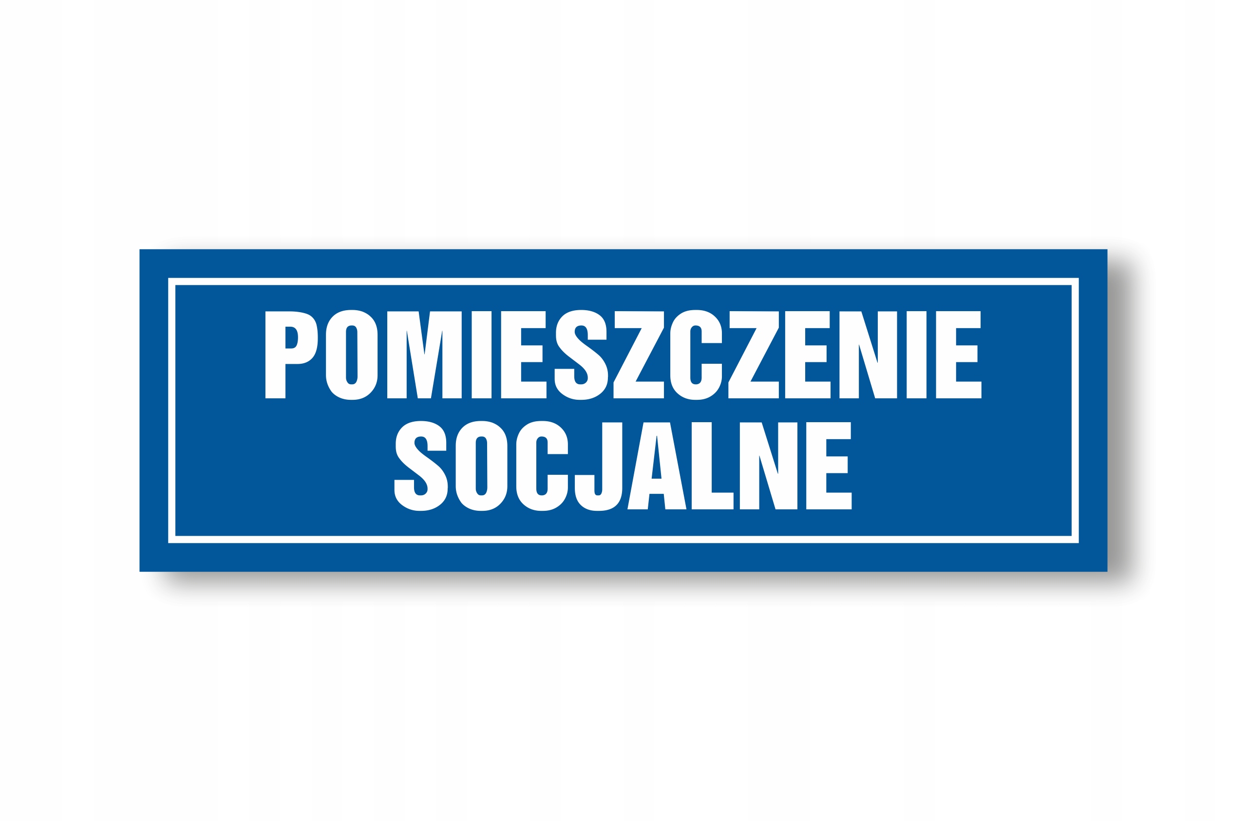 

Tabliczka Pomieszczenie Socjalne 30x10cm Pcv 1mm