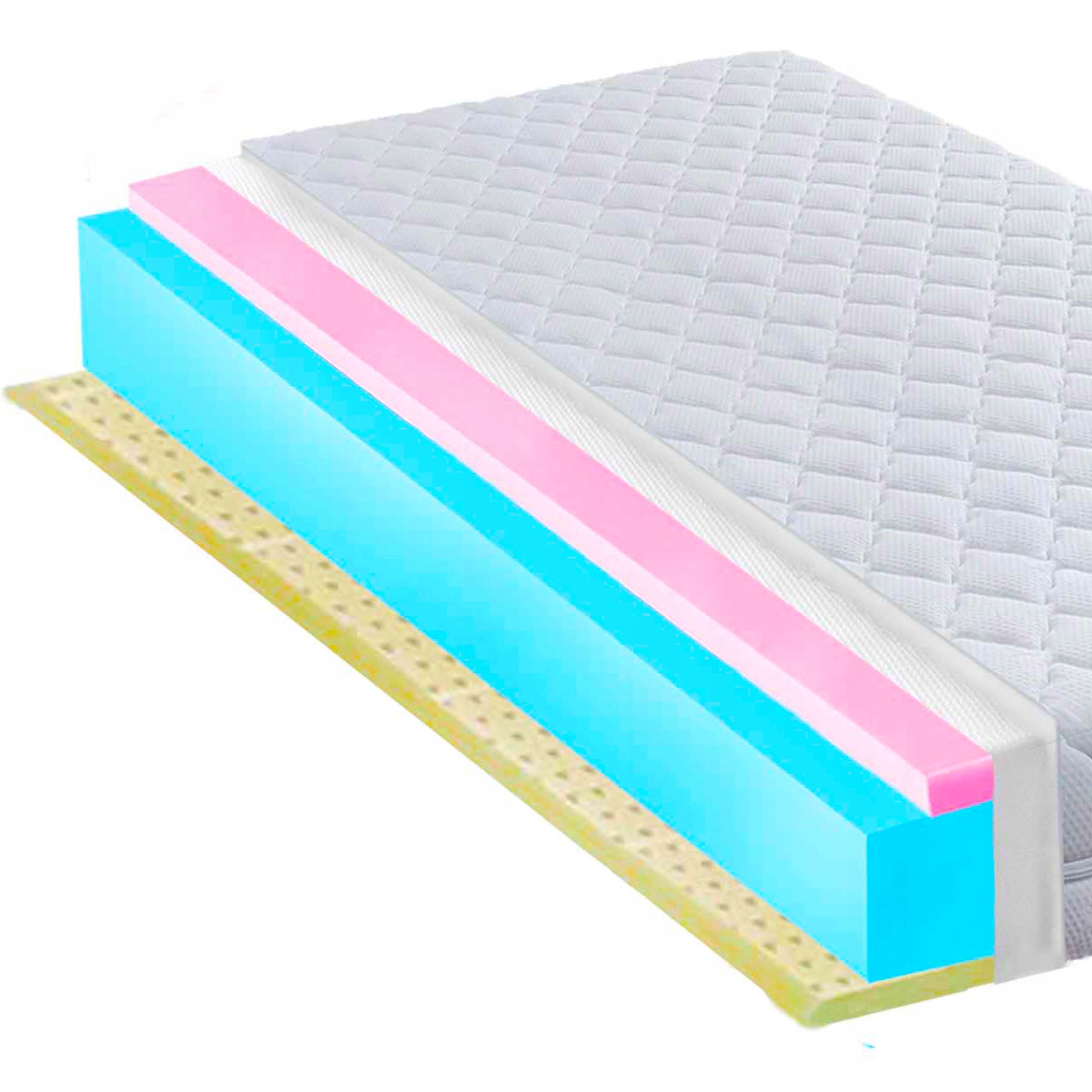 Penový matrac hr latexová pena 130x190 22 cm pružný leto/zima H1