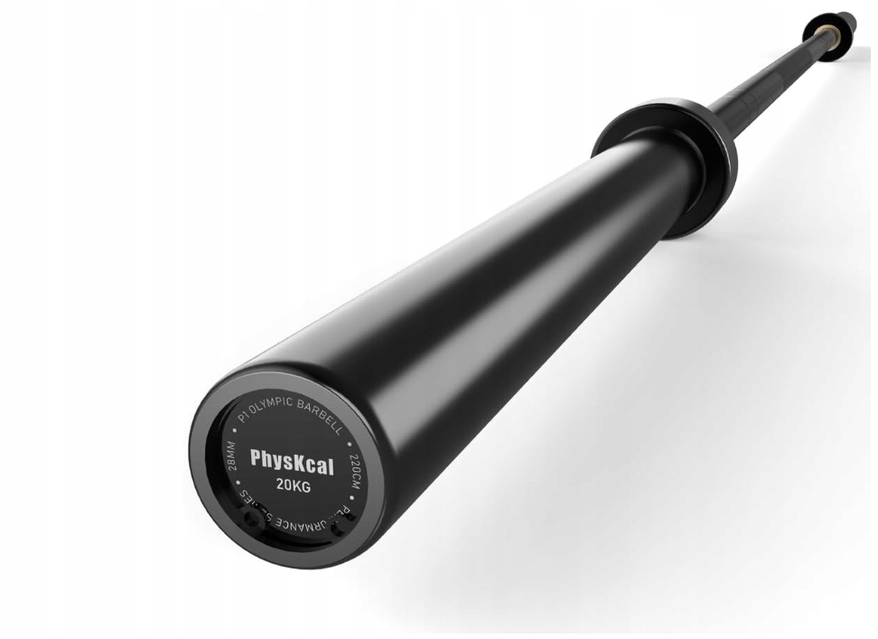 PhysKcal 20 kg Hantla olimpijska z gładkim pierścieniem i łożyskiem na krąż