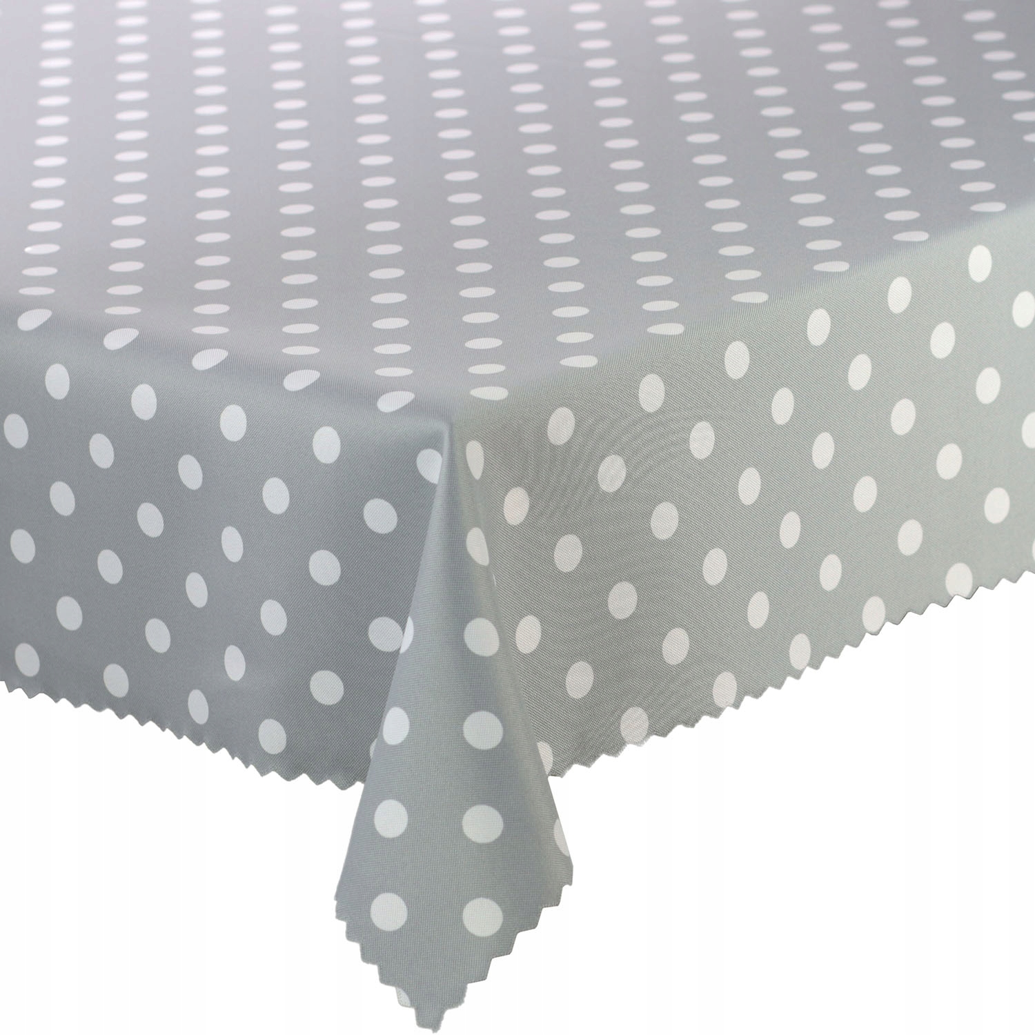 

Obrus Plamoodporny Kropki Szary Okrągły śr. 80 cm