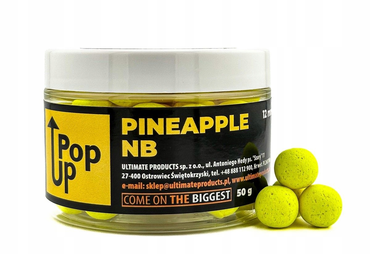 Kulki haczykowe Ultimate Pineapple Pop Up 15mm 50g