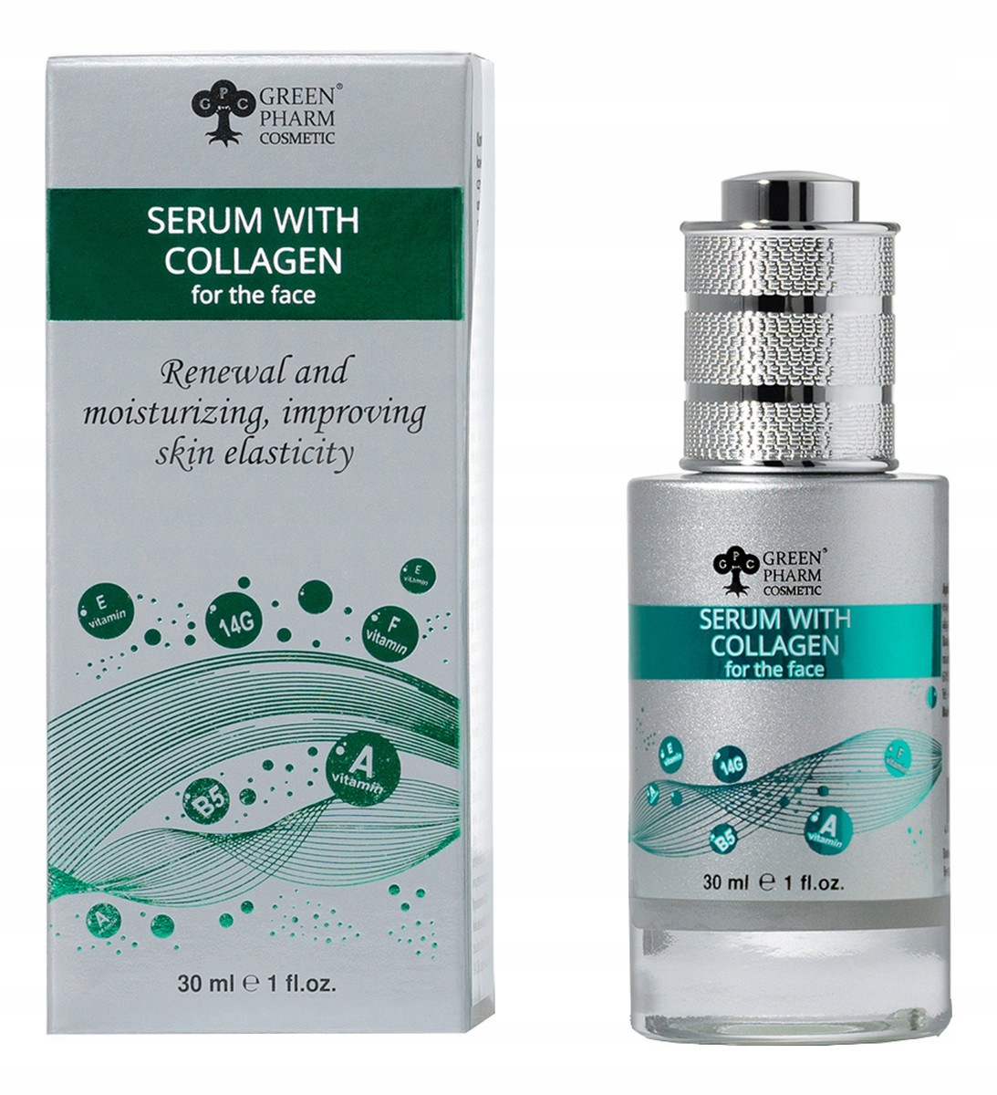 Green Pharm Cosmetics Pleťové sérum s kolagenem 30 ml