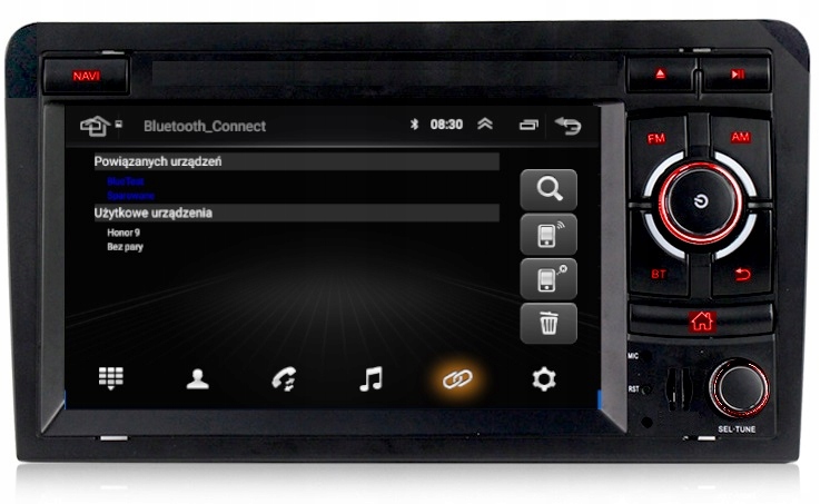 RADIO GPS ANDROID WIFI BT USB AUDI A3 2003-2012 Radio informacja RDS pasmo AM pasmo FM radio cyfrowe DAB+