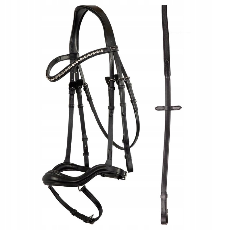 Anky Ogłowie Comfort Fit Dropped Noseband Cob Bl