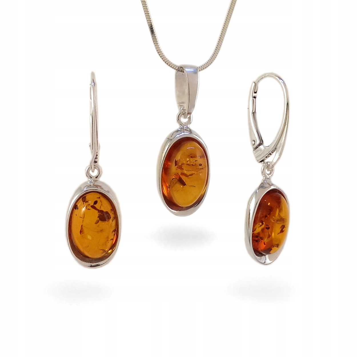 

Biżuteria Srebrna Komplety Zestaw z Bursztynem