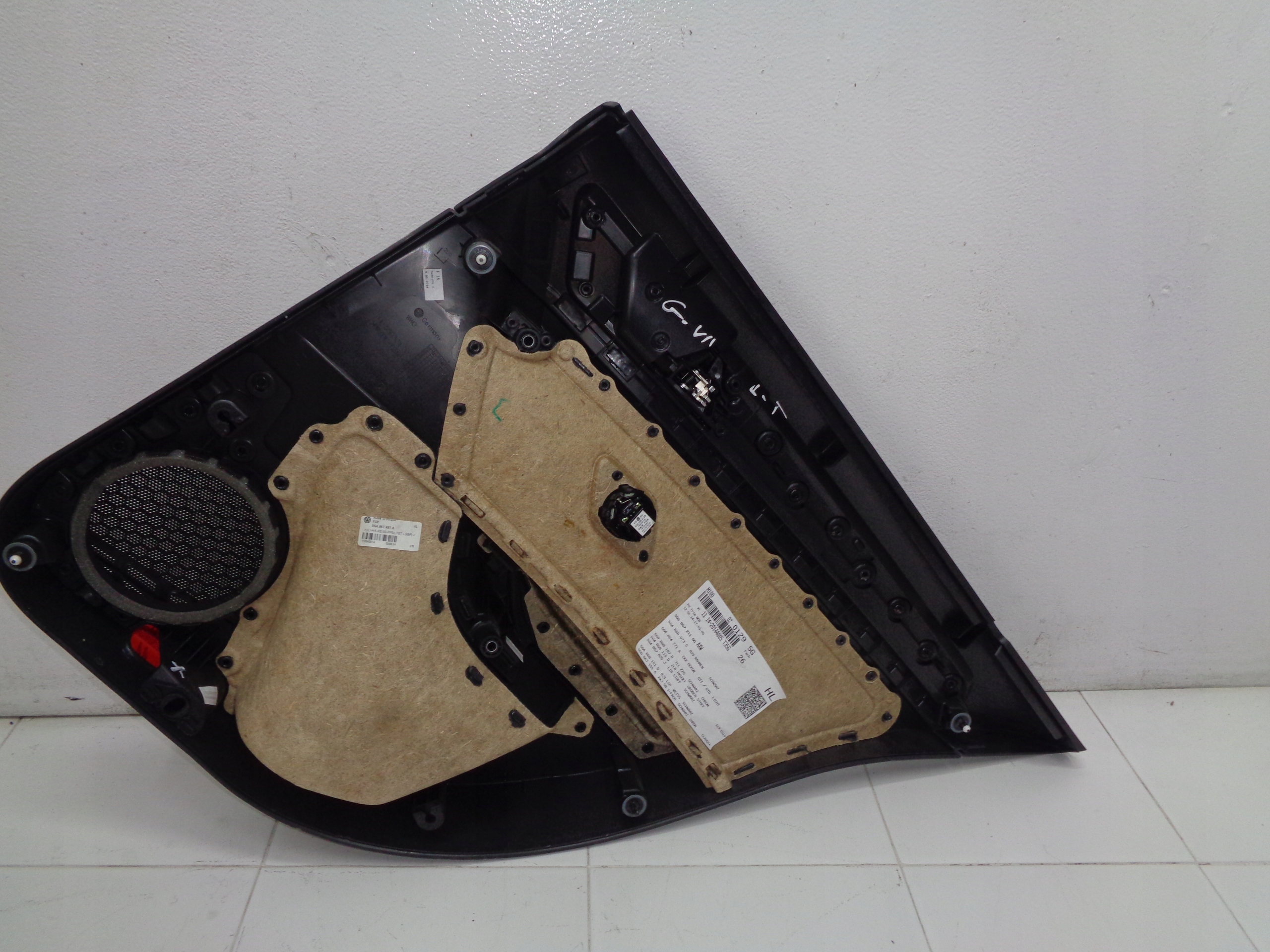 VW GOLF VII upholstery side door left rear part GTI