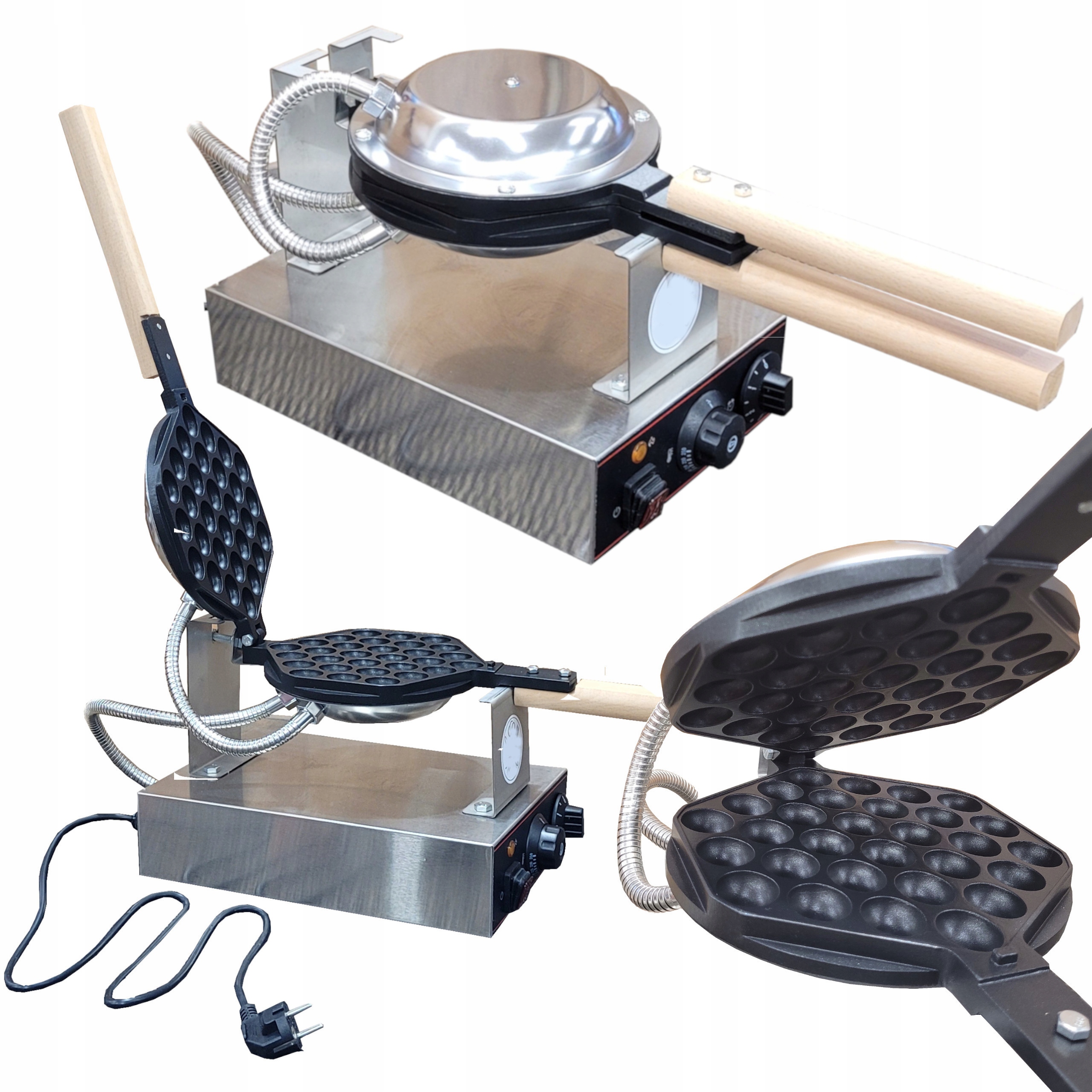 GOFROWNICA BUBBLE WAFFLE Bąbelkowa Egg Puffs Bombelkowa maszyna do gofrów