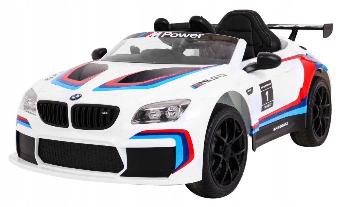 Auto Pojazd Na Akumulator Bmw M6 GT3 Dla Dzieci Pilot Pianka Led