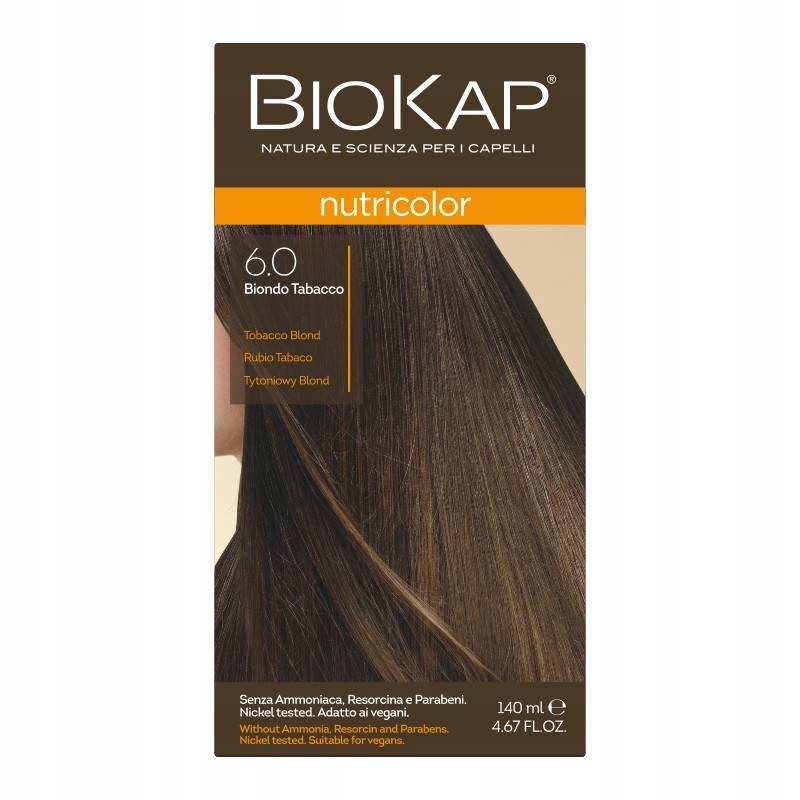 

Biokap Nutricolor Farba 6.0 Tytoniowy Blond